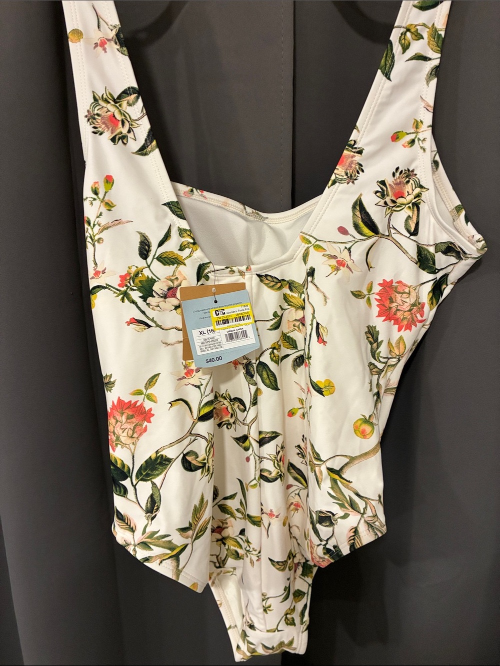 Shade & Shore cream Floral One-Piece Swimsuit - Picture 5 of 10